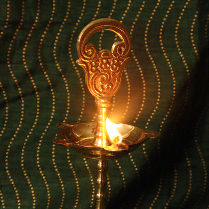 Brass OM Sakthi Kuthu Vilaku (Pital Aum Shakti Deepak)