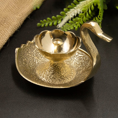 Brass Duck Nandha Diya for Puja| Pooja Aarti|Arti Deepak Deepam Oil Lamp