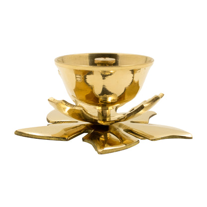 Brass Kamal Jyothi Diya (Pital Kamal Jyoti Deepak / Lotus Lamp)