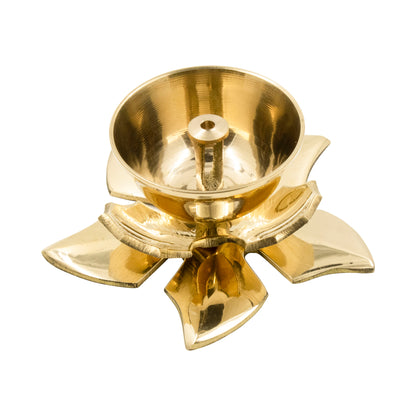 Brass Kamal Jyothi Diya (Pital Kamal Jyoti Deepak / Lotus Lamp)