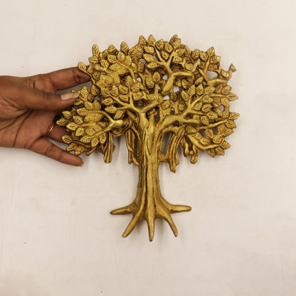 Brass Kalpvriksha Tree Wall Hanging (Pital Kalpa Vriksh / Wish Tree)
