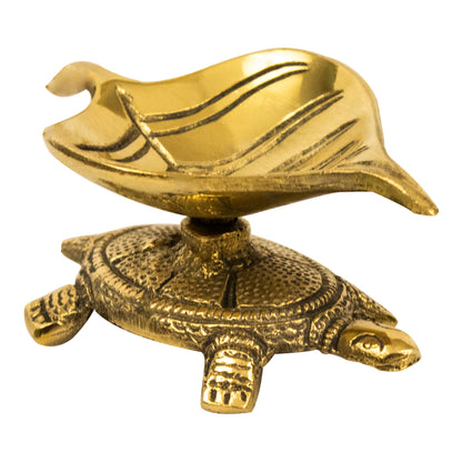 Brass Tortoise Diya (Pital Kachua Deepak / Kurma Vilakku)