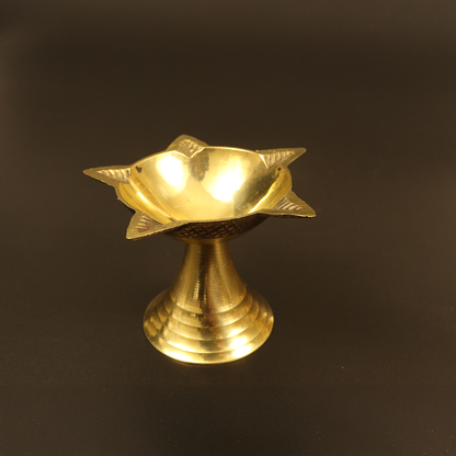 Brass Puna Deep Size-2 (Pital Pune Deepak)