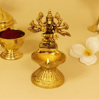 Antique Varagi Vilakku (Pital Prachin Varahi Deepak)