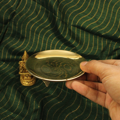 Golden Brass Plain GJ Chowki