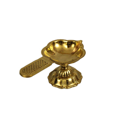Laxmi Aarti Flower Diya Size-0 (Pital Laxmi Phool Deepak)