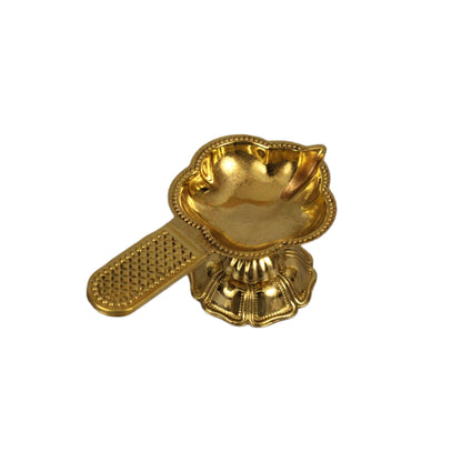 Laxmi Aarti Flower Diya Size-0 (Pital Laxmi Phool Deepak)