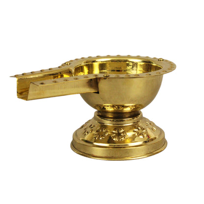 Brass Abhishek Patra Plate Tray / Purna Patra Stand