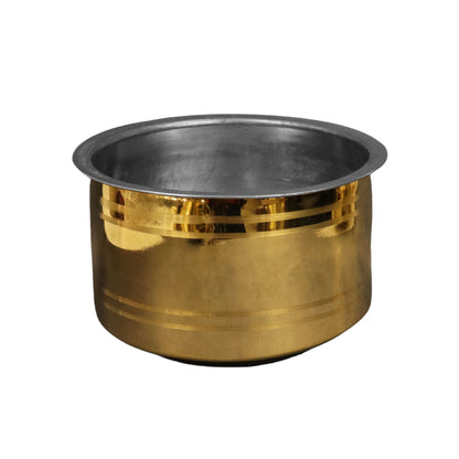 Golden Premium Brass Vadi Chatti - Set of 5