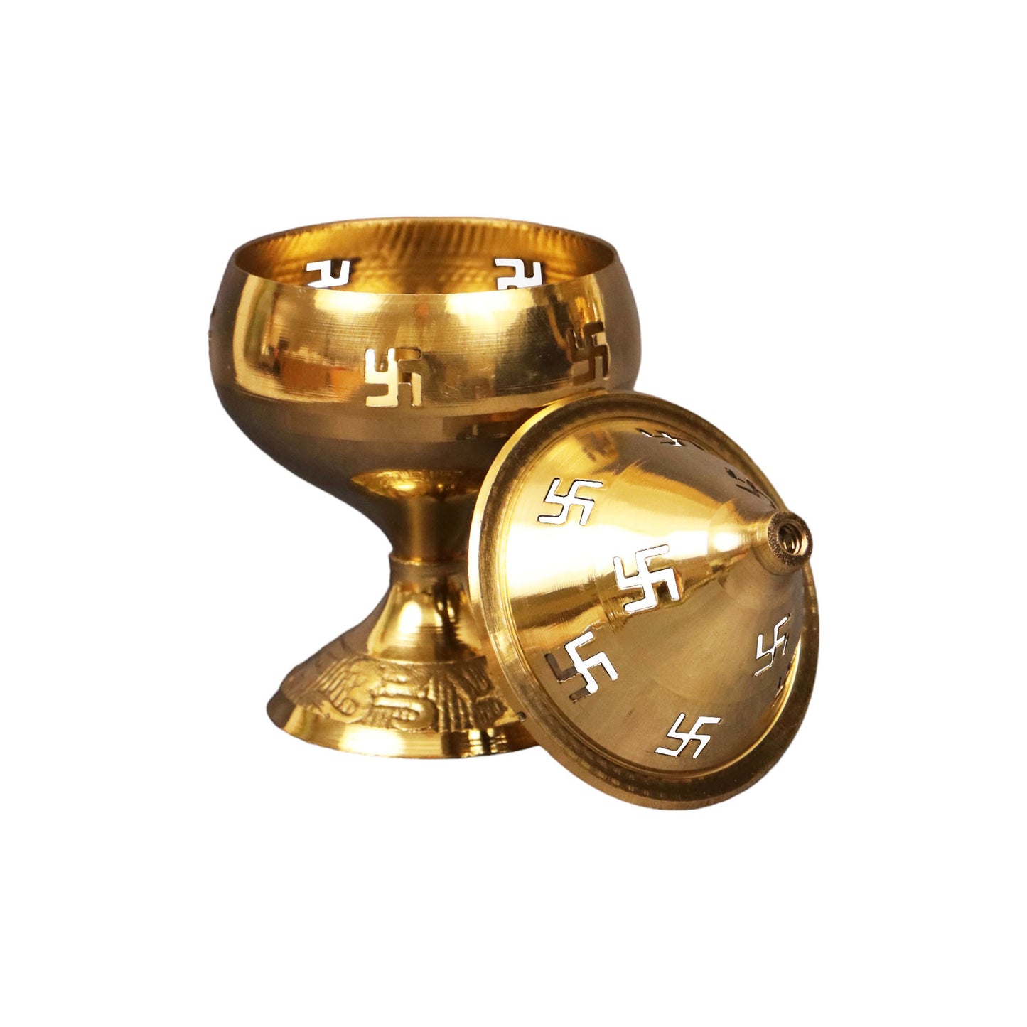 Brass Swastik Akand Diya