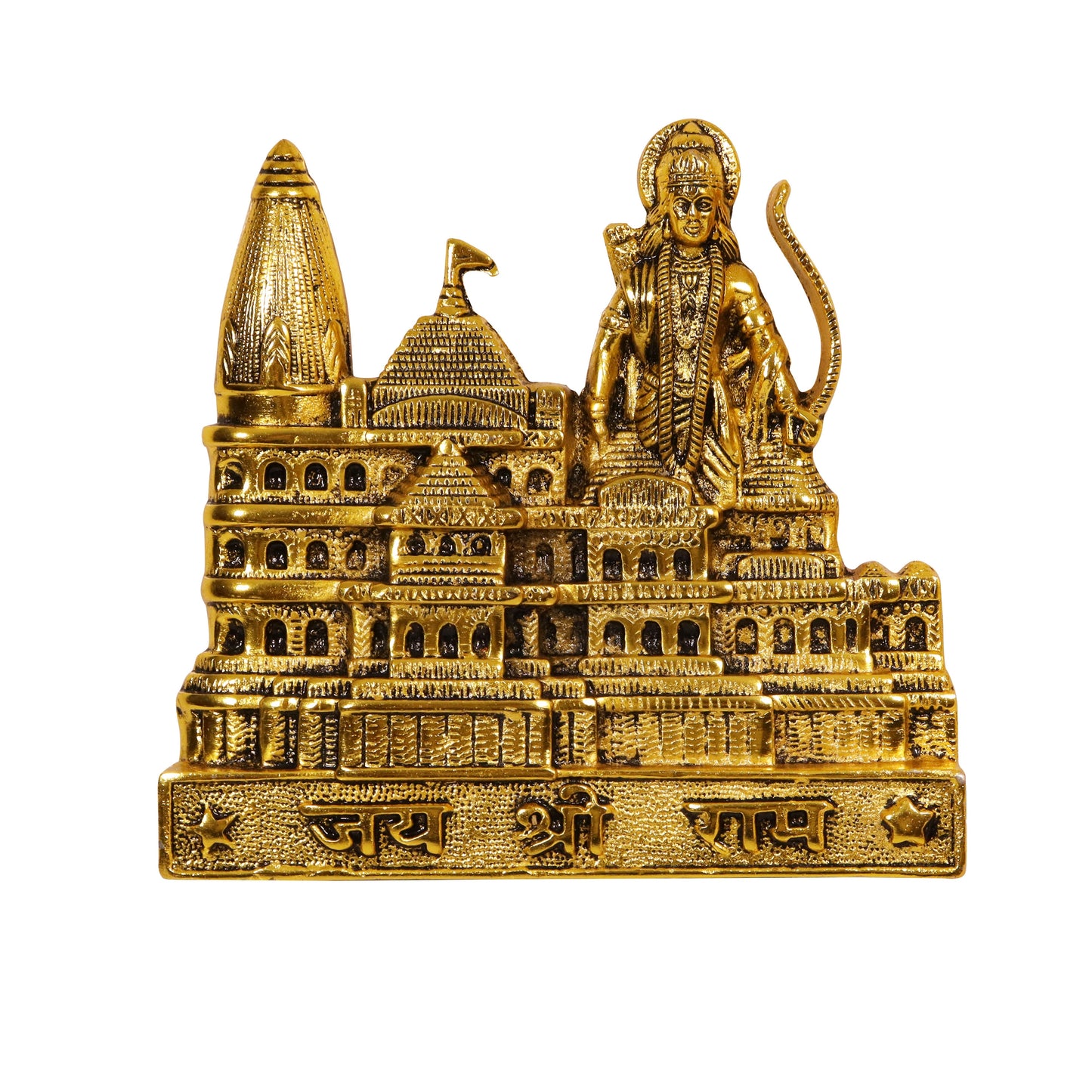 Oxidised Gold Finished Ram Mandir (Pital Ram Temple / Ayodhya Mandir)