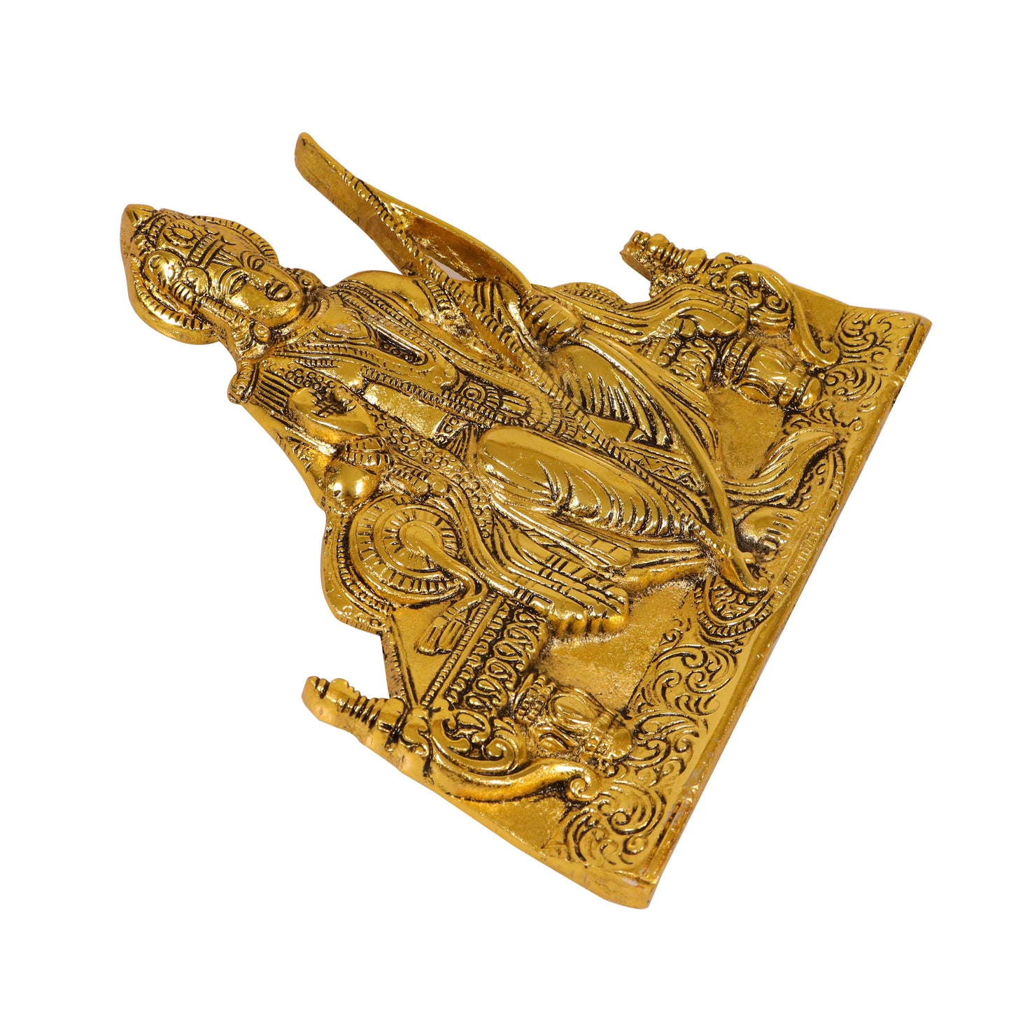 Oxidised Gold Finished Ram Wall Hanging God Idol Statue (Pital Ram Murti / Shri Ram Bhagwan)