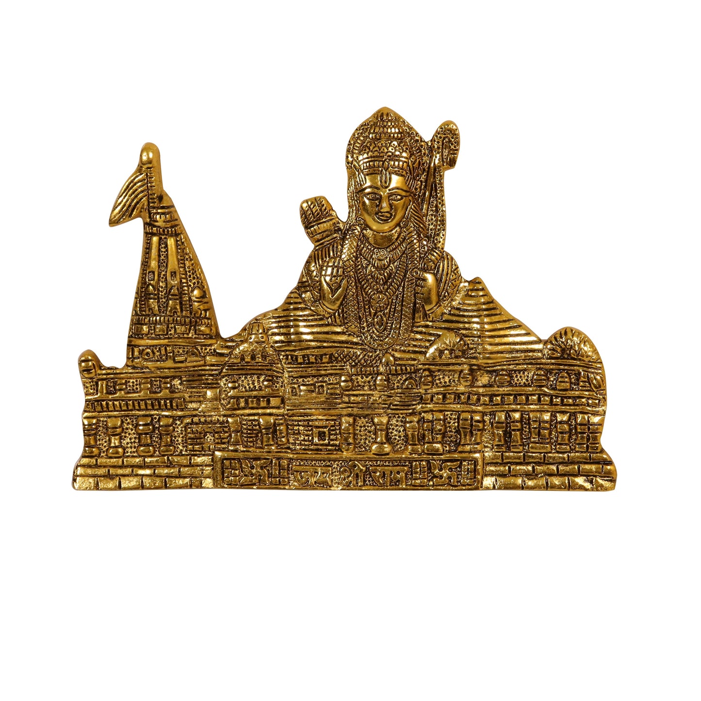 Oxidised Gold Finished Ram Mandir (Pital Ram Temple / Ayodhya Mandir)