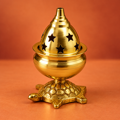 Brass Kachua Golbet Diya (Tortoise Lamp)