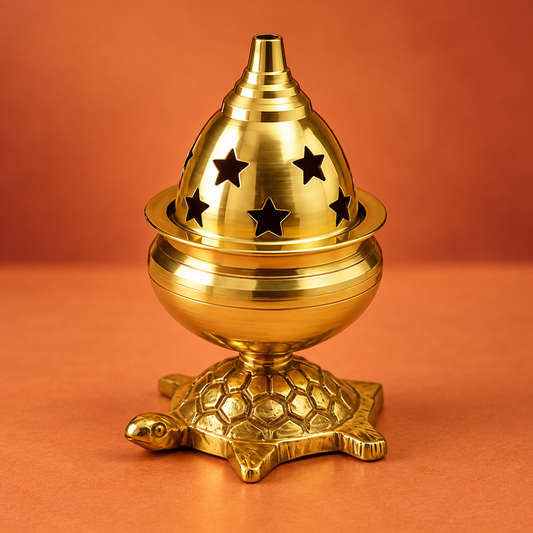 Brass Kachua Golbet Diya (Tortoise Lamp)