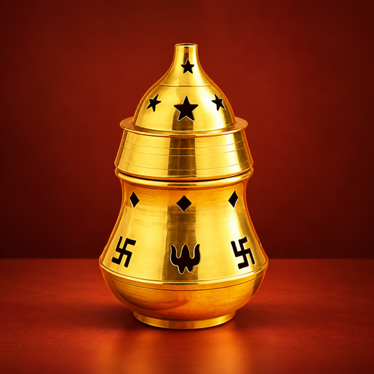 Brass Karpoor Lamp |Diffuser diya