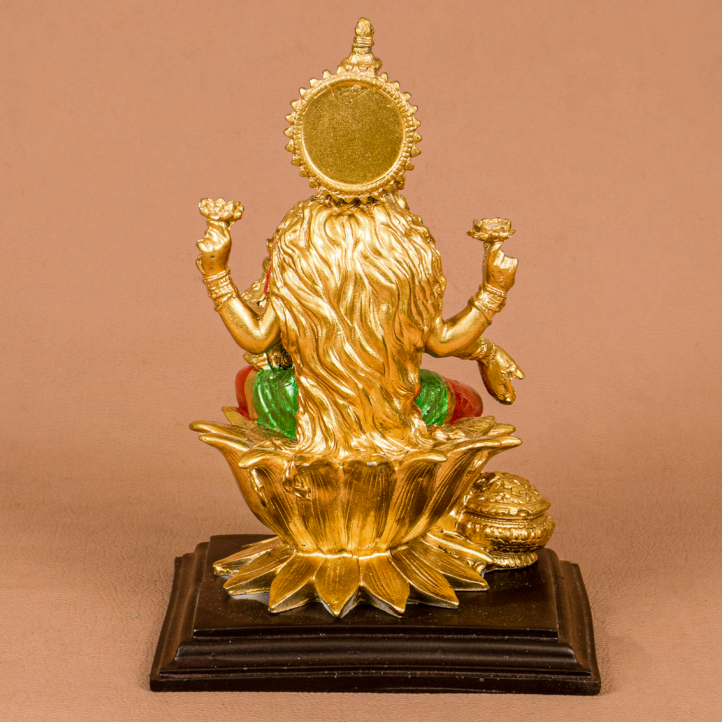Resin Fiber Lakshmi Gold 7 inch (Mahalakshmi Murti / Dhan Devi)
