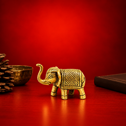 Brass Elephant Statue