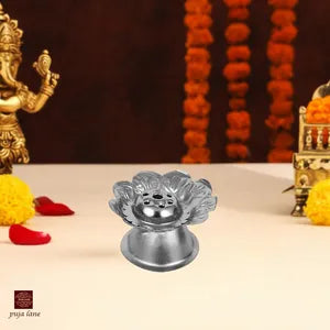 Silver Flower Agarbatti Stand