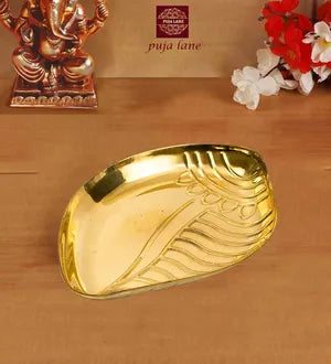 हस्तनिर्मित पीतल संगु थाली