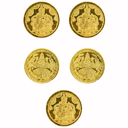 Brass Lakshmi Kubera Gold Coins