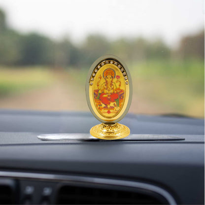 Oval Double Side God Picture -Ganesh (Oval Dono Taraf Vinayak)