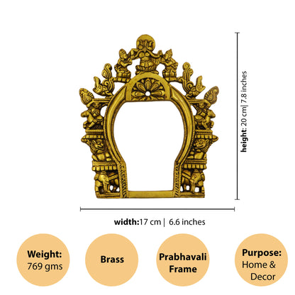 Brass Prabavalli Frame-Big (Pital Prabha Mandal Bada)
