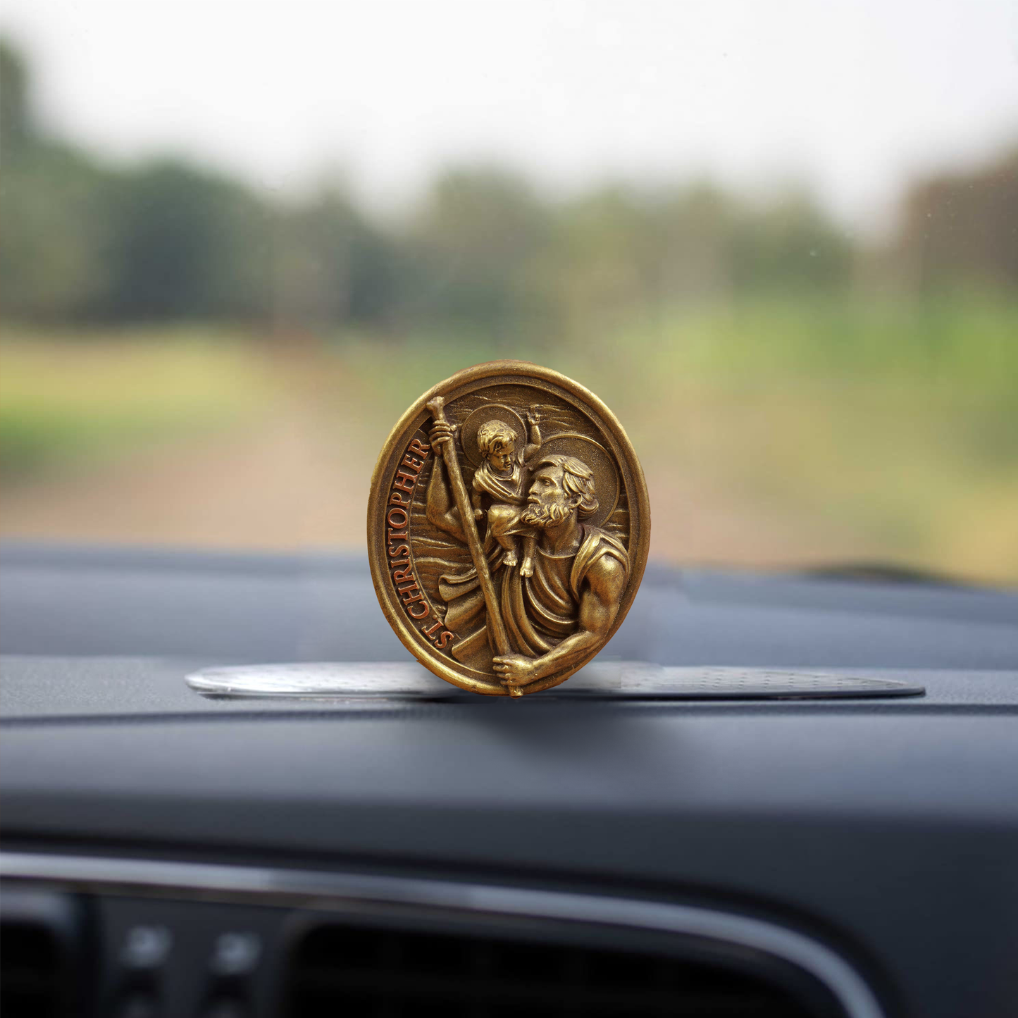 St.Christopher-Oval (Gold) (Sant Christopher Oval Sona)