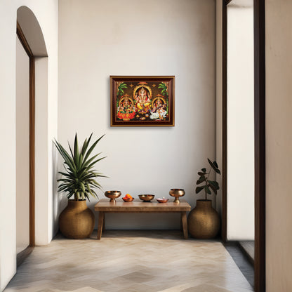 Lakshmi vinayagar saraswathi God photo frame