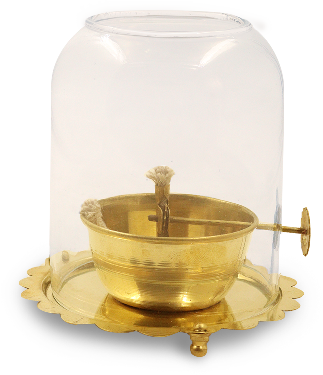 Akhand deep with glass no:3