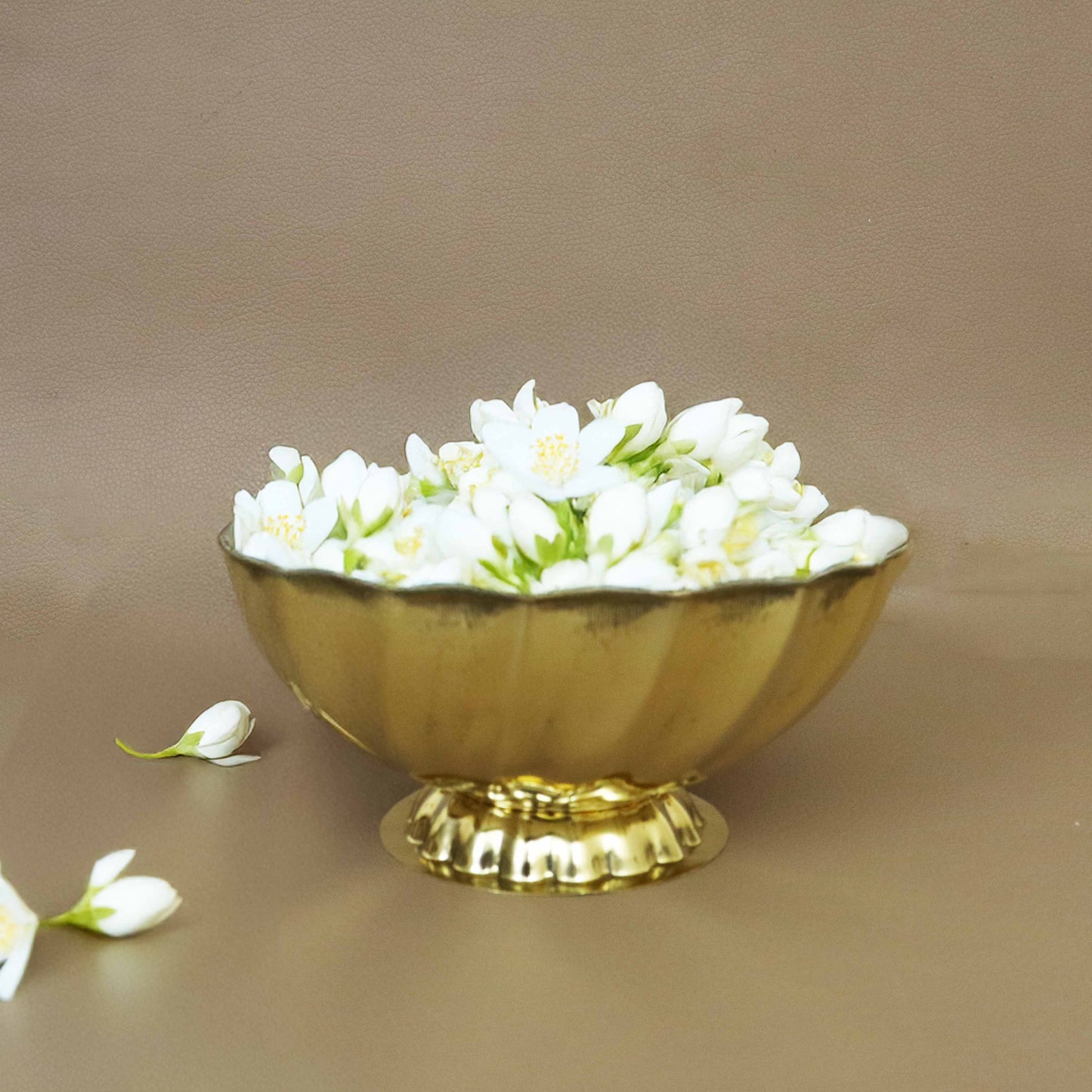 Brass Spiral Bowl with Stand