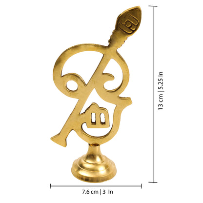 Brass OM Murugar (Pital Aum Kartikeya / Murugan Vel)