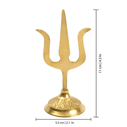 Brass Mini Soolam (Pital Chota Trishul / Shiva Weapon)