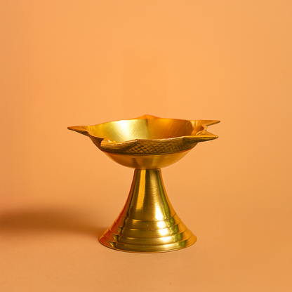 Brass Puna Deep Size-2 (Pital Pune Deepak)