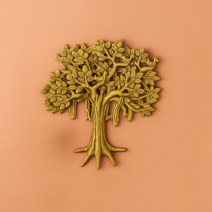 Brass Kalpvriksha Tree Wall Hanging (Pital Kalpa Vriksh / Wish Tree)