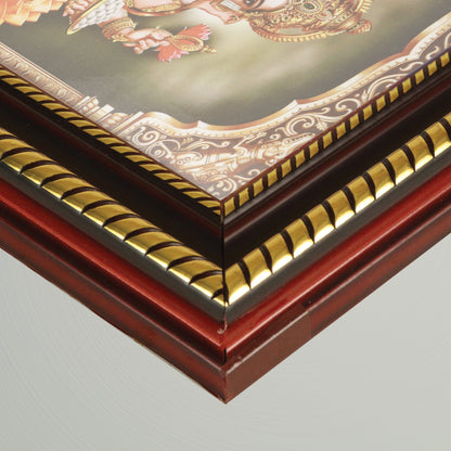 Ganesha Plastic Gold God photo frame